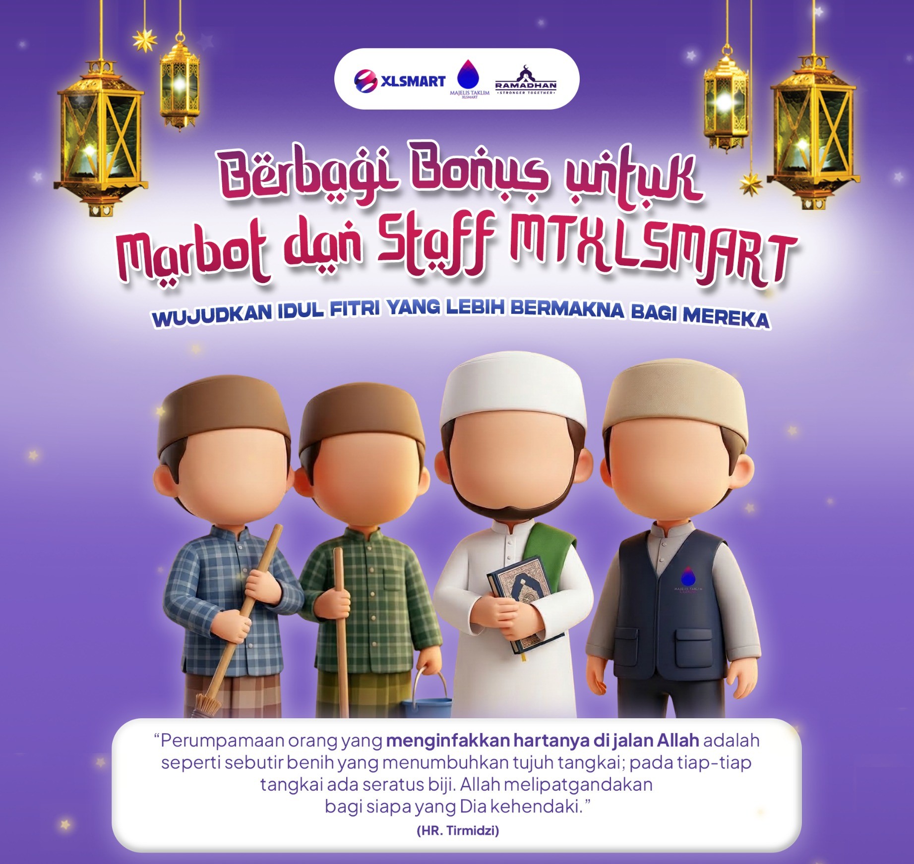 Melipat gandakan Syukur: Bonus untuk Marbot & Staff MTXLSMART